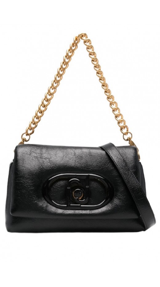 LIU JO MEDIUM LAPUFFY CROSSBODY BAG AF4148E0918 ΤΣΑΝΤΑ ΓΥΝΑΙΚΕΙΑ BLACK