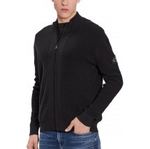 CALVIN KLEIN JEANS CORE BADGE SWEATER ZIP THROUGH ΖΑΚΕΤΑ ΑΝΔΡΙΚΗ BLACK