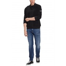 CALVIN KLEIN JEANS CORE BADGE SWEATER ZIP THROUGH ΖΑΚΕΤΑ ΑΝΔΡΙΚΗ BLACK