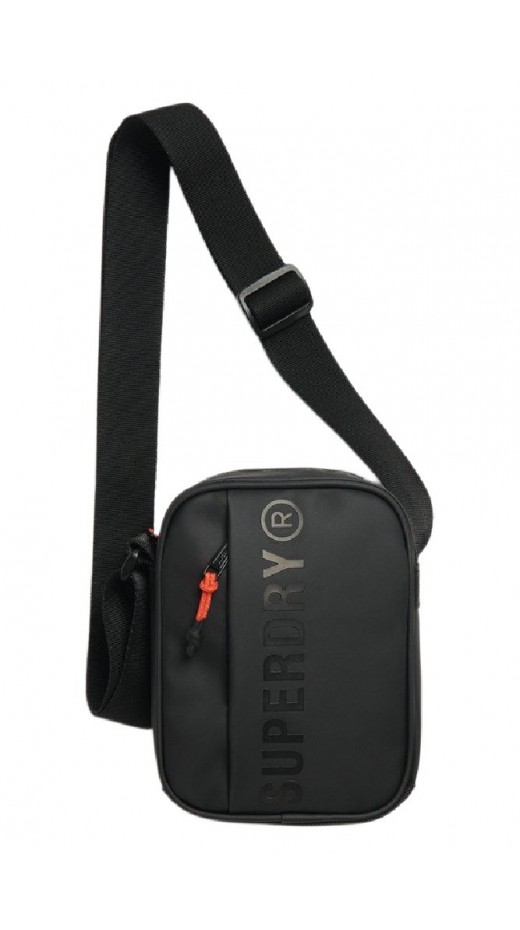 SUPERDRY D1 SDNA TARP CROSS BODY BAG ΤΣΑΝΤΑ ΑΝΔΡΙΚΗ BLACK