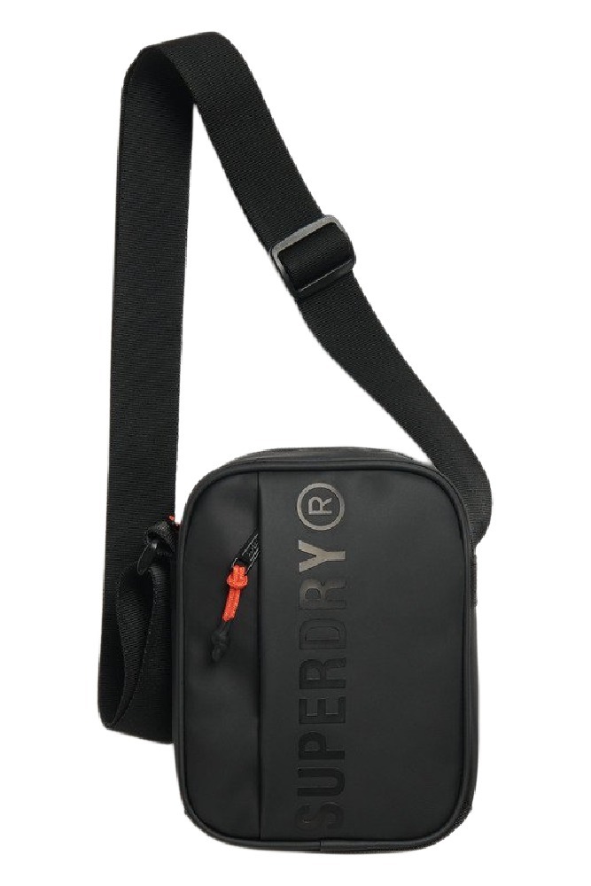 SUPERDRY D1 SDNA TARP CROSS BODY BAG ΤΣΑΝΤΑ ΑΝΔΡΙΚΗ BLACK