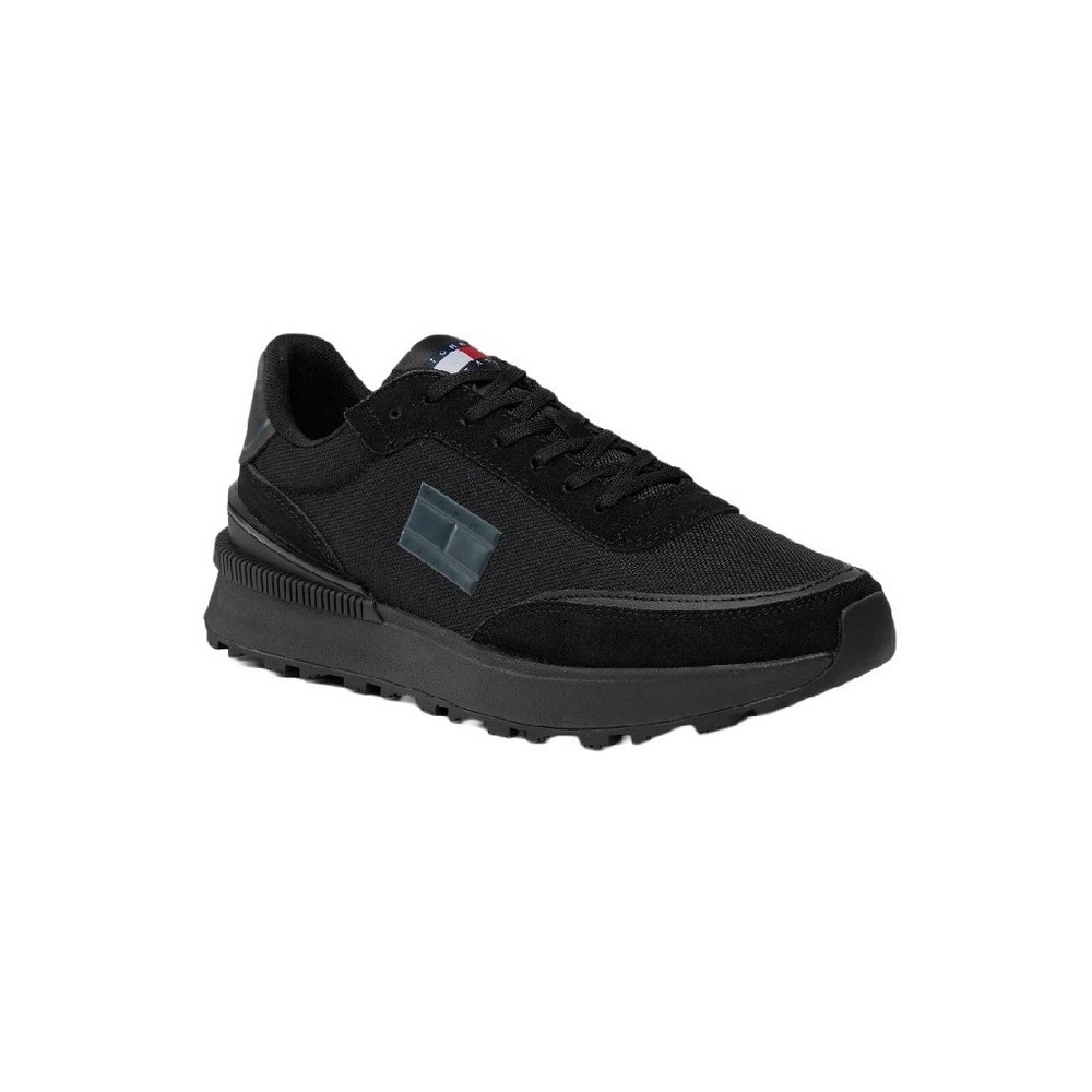 TOMMY HILFIGER TJM TECHNICAL RUNNER ΠΑΠΟΥΤΣΙ ΑΝΔΡΙΚΟ BLACK