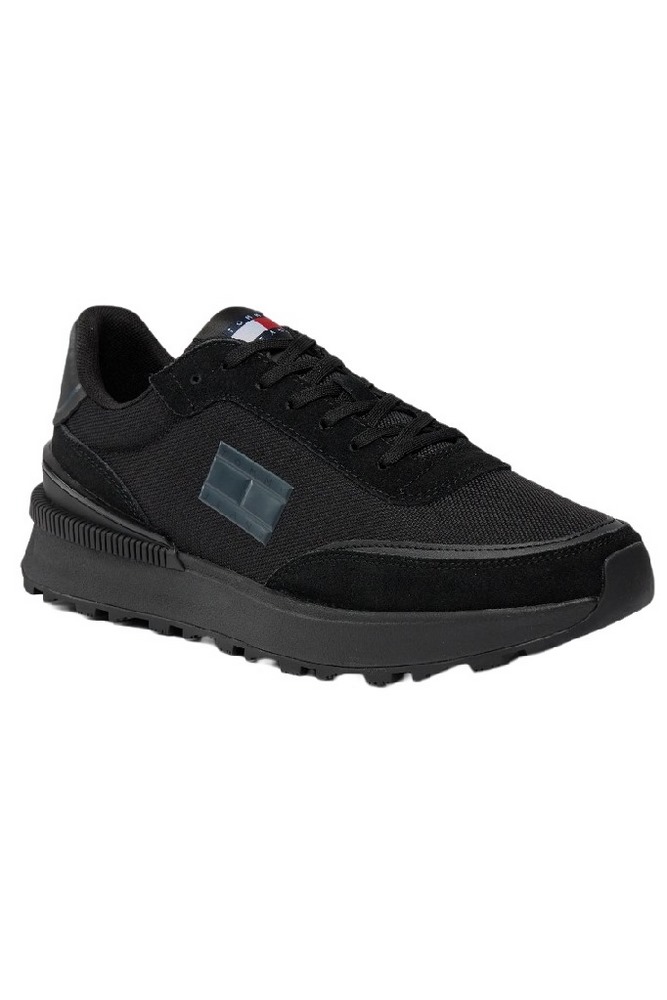 TOMMY HILFIGER TJM TECHNICAL RUNNER ΠΑΠΟΥΤΣΙ ΑΝΔΡΙΚΟ BLACK