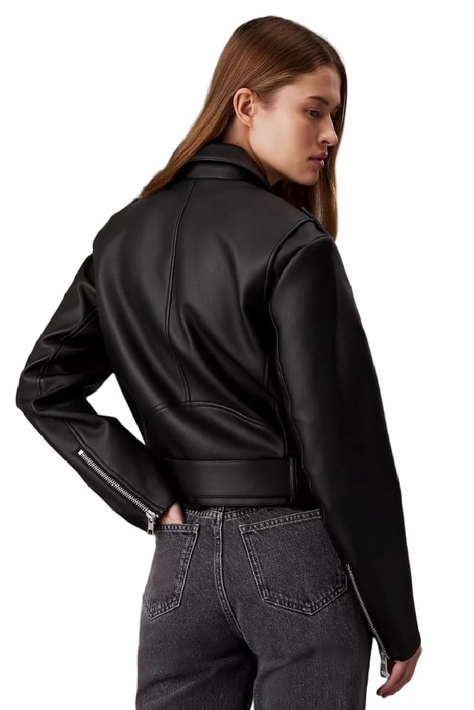 CALVIN KLEIN JEANS CLASSIC FAUX LEATHER BIKER ΜΠΟΥΦΑΝ ΓΥΝΑΙΚΕΙΟ BLACK