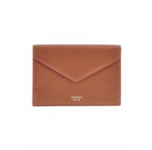 GUESS LARGE ENVELOPE ΤΣΑΝΤΑ ΓΥΝΑΙΚΕΙΑ COGNAC