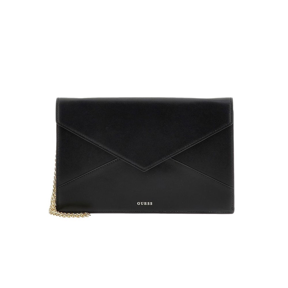 GUESS LARGE ENVELOPE ΤΣΑΝΤΑ ΓΥΝΑΙΚΕΙΑ BLACK