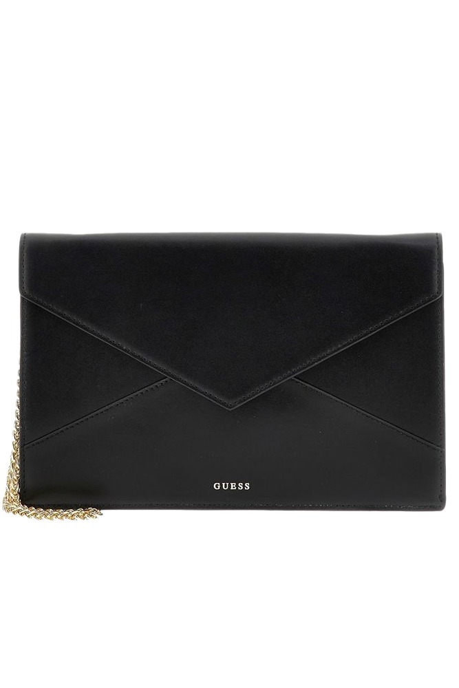 GUESS LARGE ENVELOPE ΤΣΑΝΤΑ ΓΥΝΑΙΚΕΙΑ BLACK