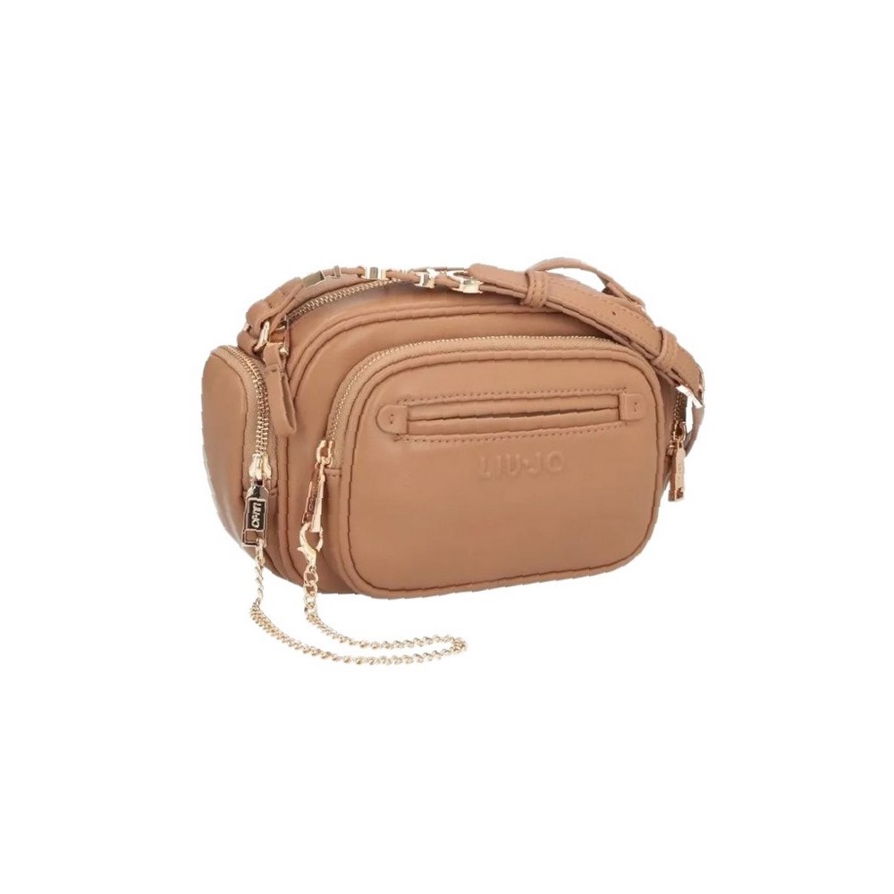 LIU JO ECS M CAMERA CASE BAG AF4111E0039 ΤΣΑΝΤΑ ΓΥΝΑΙΚΕΙΑ BEIGE