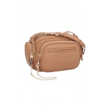 LIU JO ECS M CAMERA CASE BAG AF4111E0039 ΤΣΑΝΤΑ ΓΥΝΑΙΚΕΙΑ BEIGE