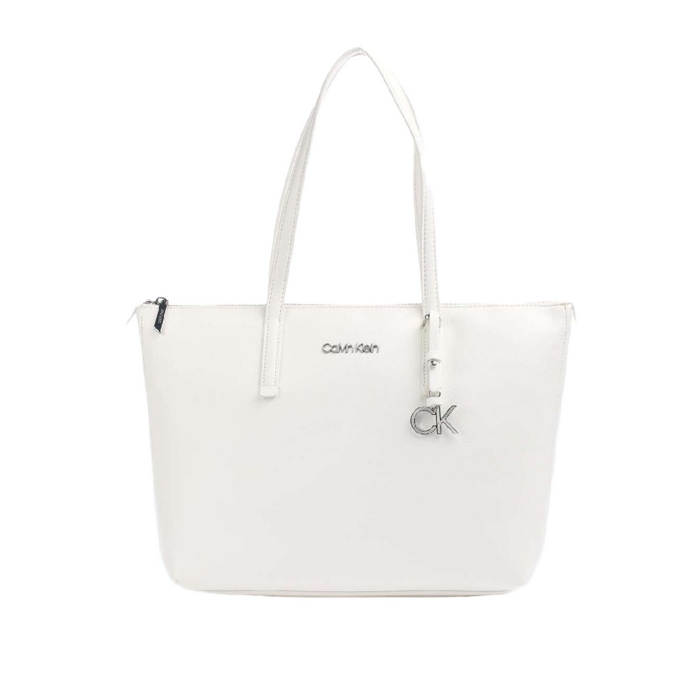 CALVIN KLEIN JEANS SHOPPER MD ΤΣΑΝΤΑ ΓΥΝΑΙΚΕΙΑ WHITE