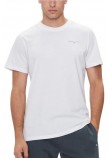 TOMMY JEANS  SLIM LINEAR CHEST TEE EXT T-SHIRT ΜΠΛΟΥΖΑ ΑΝΔΡΙΚΗ WHITE