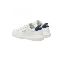 CALVIN KLEIN JEANS CHUNKY CUPSOLE MONOLOGO ΠΑΠΟΥΤΣΙ ΑΝΔΡΙΚΟ WHITE/NAVY