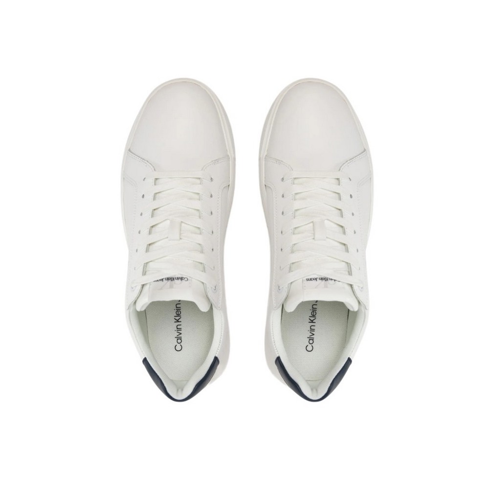 CALVIN KLEIN JEANS CHUNKY CUPSOLE MONOLOGO ΠΑΠΟΥΤΣΙ ΑΝΔΡΙΚΟ WHITE/NAVY