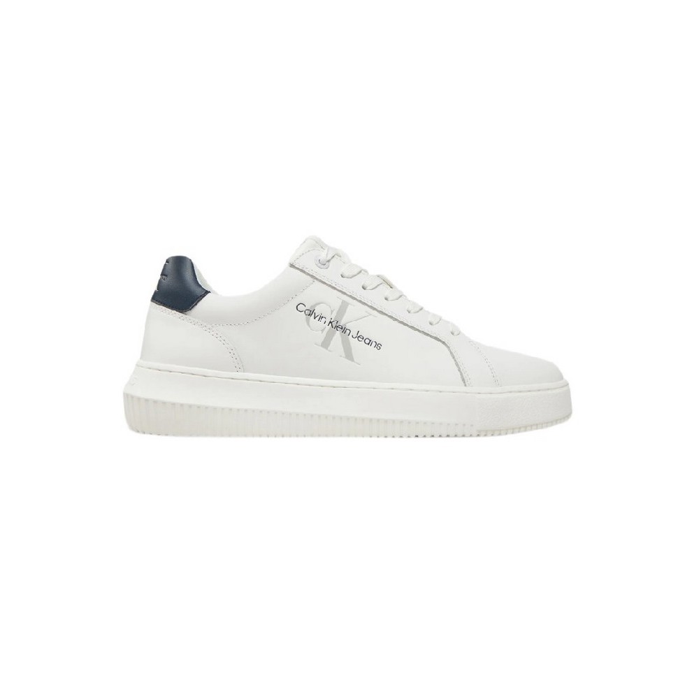 CALVIN KLEIN JEANS CHUNKY CUPSOLE MONOLOGO ΠΑΠΟΥΤΣΙ ΑΝΔΡΙΚΟ WHITE/NAVY