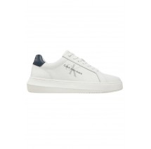 CALVIN KLEIN JEANS CHUNKY CUPSOLE MONOLOGO ΠΑΠΟΥΤΣΙ ΑΝΔΡΙΚΟ WHITE/NAVY