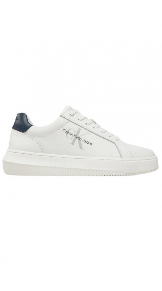 CALVIN KLEIN JEANS CHUNKY CUPSOLE MONOLOGO ΠΑΠΟΥΤΣΙ ΑΝΔΡΙΚΟ WHITE/NAVY