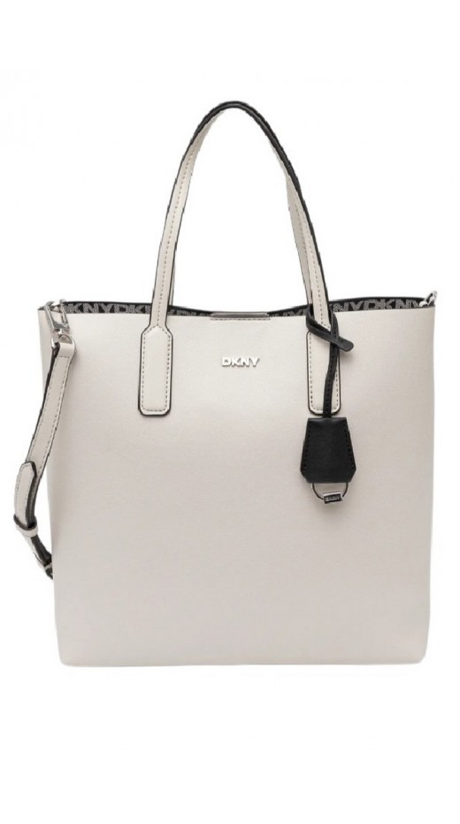 DKNY SAIGE TOTE HANDBAG R44AYI41 ΤΣΑΝΤΑ ΓΥΝΑΙΚΕΙΑ OFF WHITE