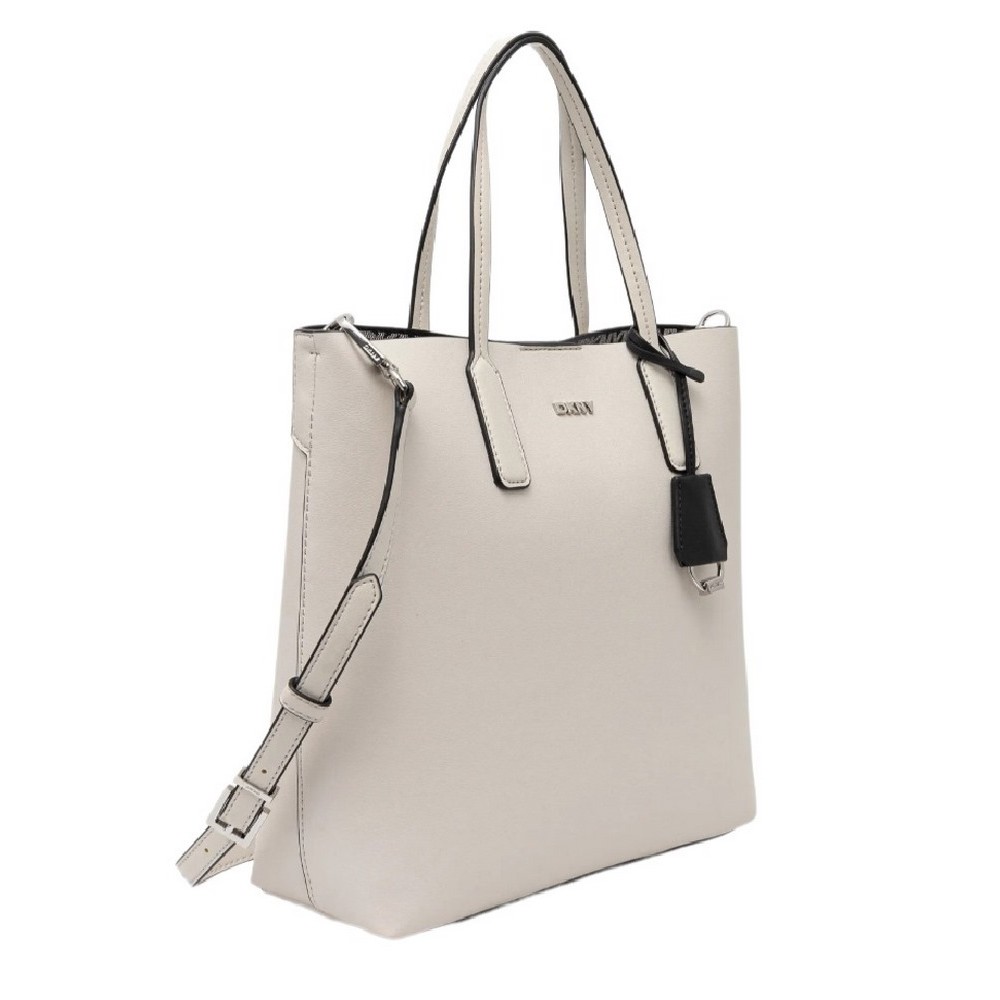 DKNY SAIGE TOTE HANDBAG R44AYI41 ΤΣΑΝΤΑ ΓΥΝΑΙΚΕΙΑ OFF WHITE