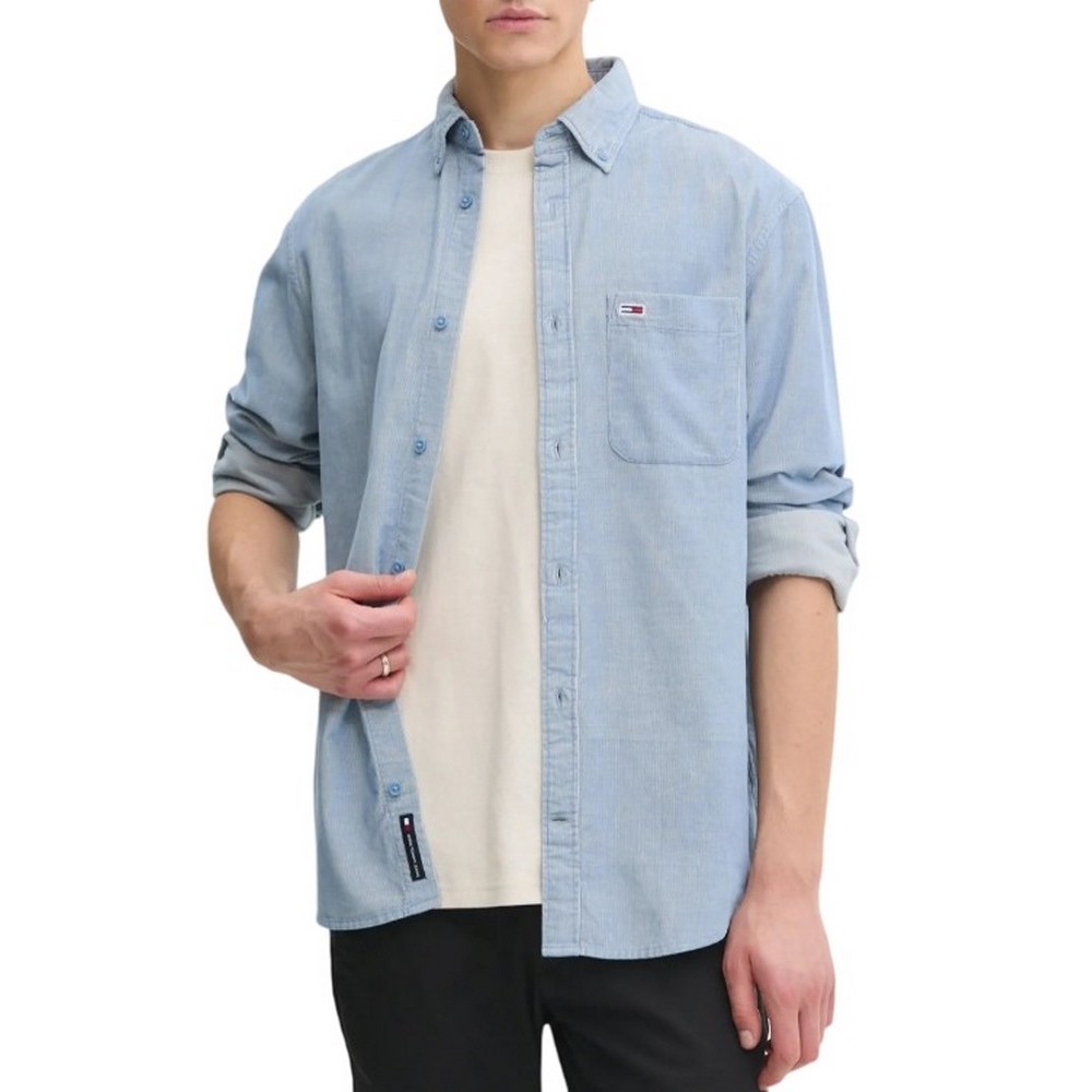 TOMMY JEANS ENTRY CORD SHIRT EXT ΠΟΥΚΑΜΙΣΟ ΑΝΔΡΙΚΟ CIEL