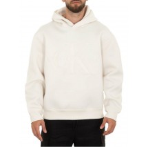 CALVIN KLEIN JEANS SCUBA CK HOODIE ΦΟΥΤΕΡ ΑΝΔΡΙΚΟ IVORY