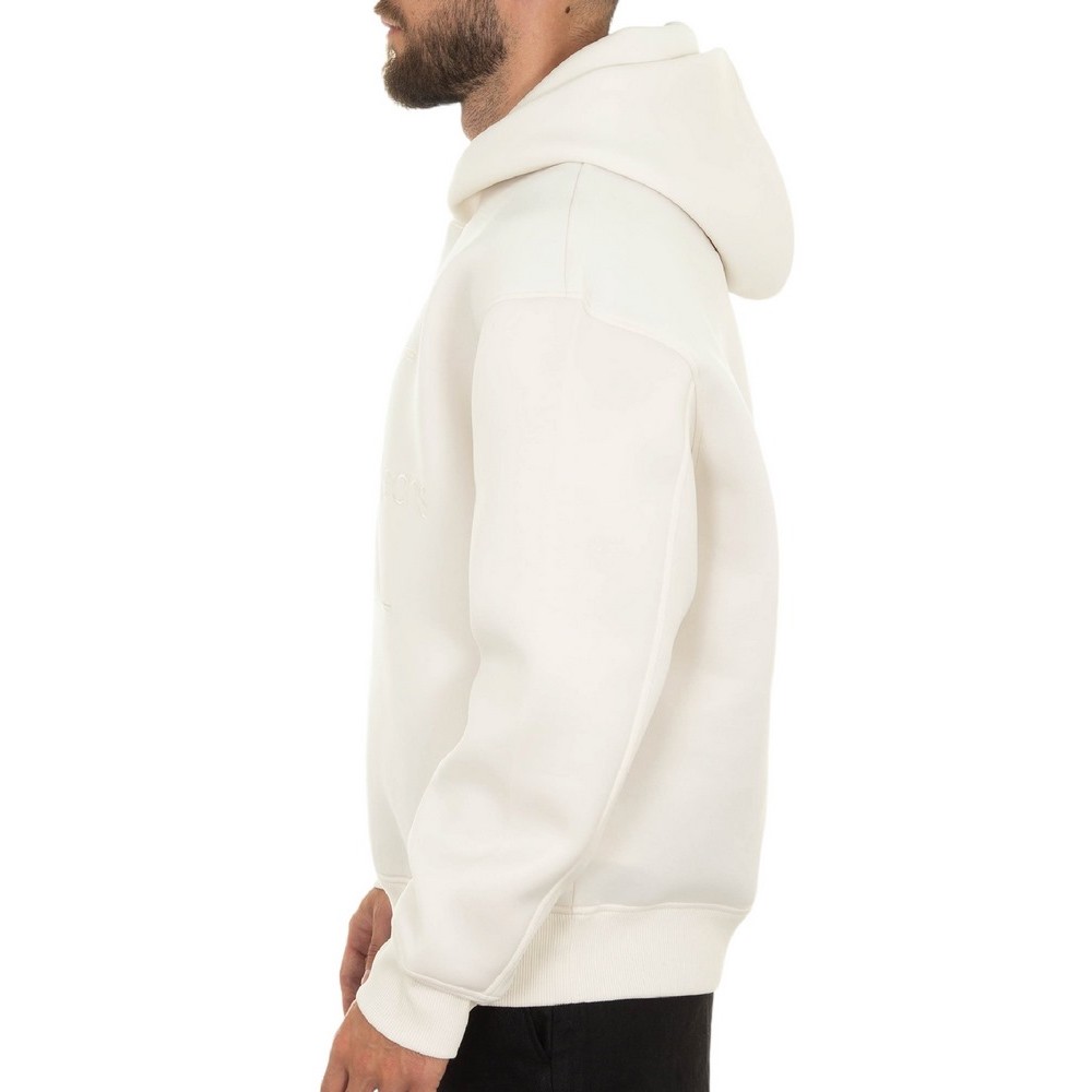 CALVIN KLEIN JEANS SCUBA CK HOODIE ΦΟΥΤΕΡ ΑΝΔΡΙΚΟ IVORY