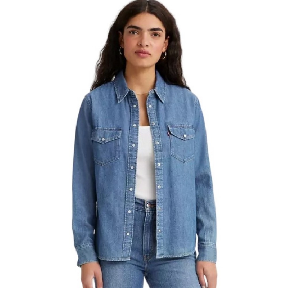 LEVIS ICONIC WESTERN 167860017 ΠΟΥΚΑΜΙΣΟ ΓΥΝΑΙΚΕΙΟ INDIGO