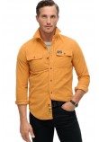 SUPERDRY D2 OVIN CORDUROY WORKWEAR SHIRT ΠΟΥΚΑΜΙΣΟ ΑΝΔΡΙΚΟ MUSTARD