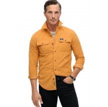 SUPERDRY D2 OVIN CORDUROY WORKWEAR SHIRT ΠΟΥΚΑΜΙΣΟ ΑΝΔΡΙΚΟ MUSTARD