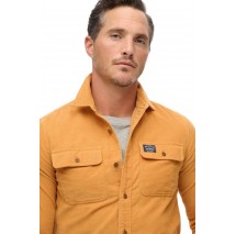 SUPERDRY D2 OVIN CORDUROY WORKWEAR SHIRT ΠΟΥΚΑΜΙΣΟ ΑΝΔΡΙΚΟ MUSTARD