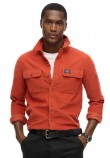 SUPERDRY D2 OVIN CORDUROY WORKWEAR SHIRT ΠΟΥΚΑΜΙΣΟ ΑΝΔΡΙΚΟ ORANGE