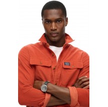 D2 OVIN CORDUROY WORKWEAR SHIRT ΠΟΥΚΑΜΙΣΟ ΑΝΔΡΙΚΟ ORANGE