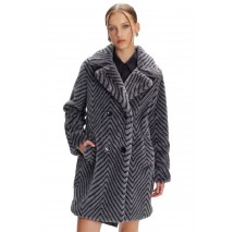 ALE COAT FAUX FUR 8917761 ΠΑΛΤΟ ΓΟΥΝΑ ΓΥΝΑΙΚΕΙΟ GREY