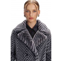 ALE COAT FAUX FUR 8917761 ΠΑΛΤΟ ΓΟΥΝΑ ΓΥΝΑΙΚΕΙΟ GREY