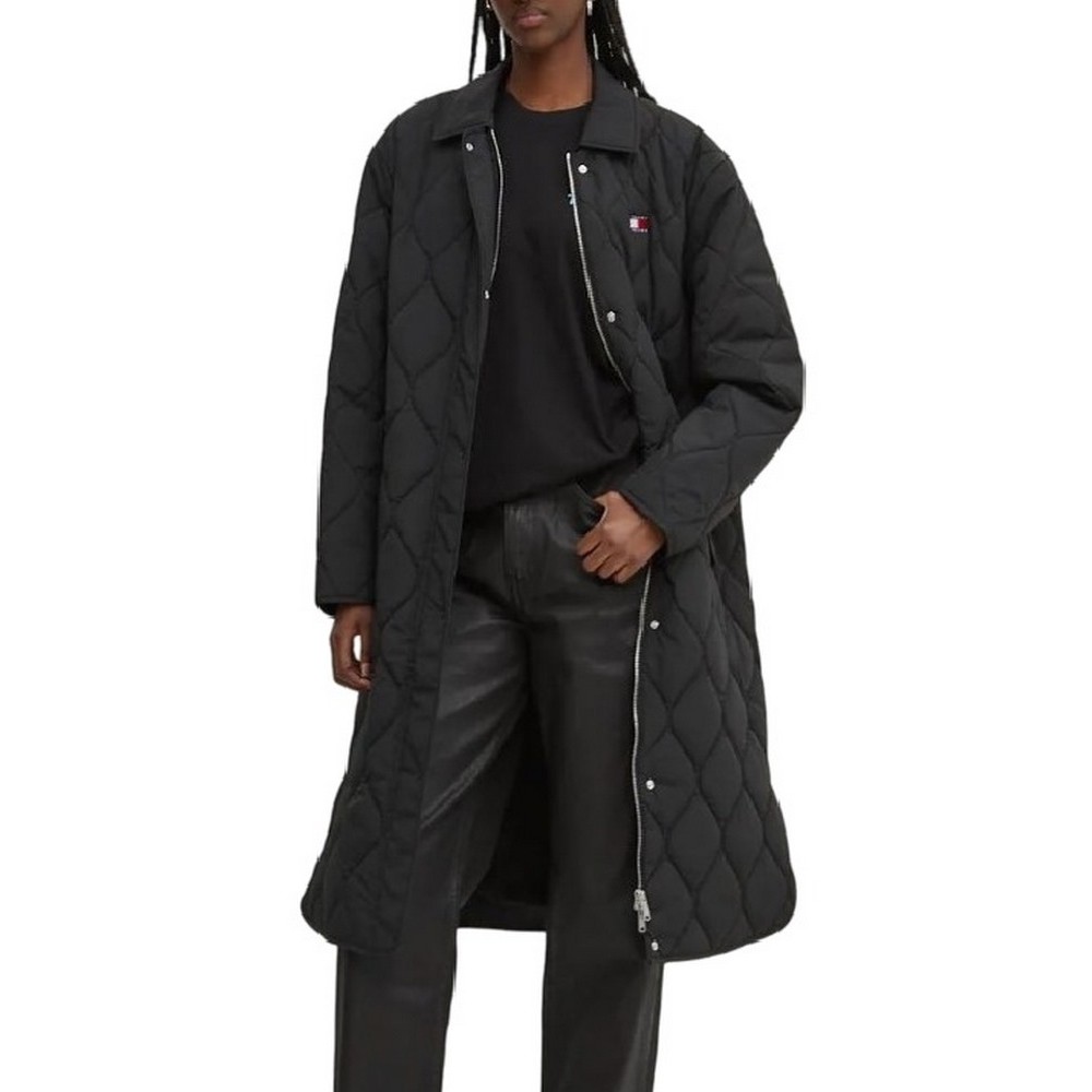 TOMMY JEANS ONION QUILT COAT EXT ΜΠΟΥΦΑΝ ΓΥΝΑΙΚΕΙΟ BLACK