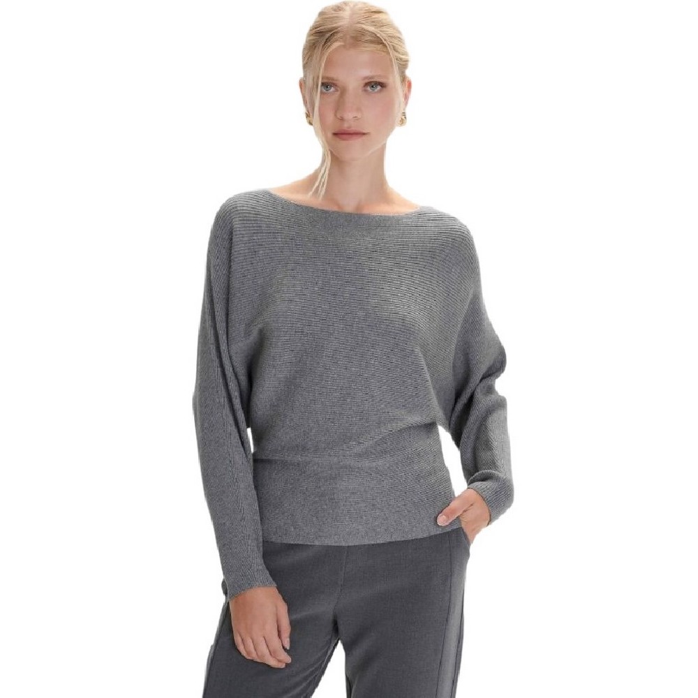 ALE BLOUSE KNITTED 8P20468D ΜΠΛΟΥΖΑ ΠΛΕΚΤΗ ΓΥΝΑΙΚΕΙΑ GREY