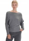 ALE BLOUSE KNITTED 8P20468D ΜΠΛΟΥΖΑ ΠΛΕΚΤΗ ΓΥΝΑΙΚΕΙΑ GREY