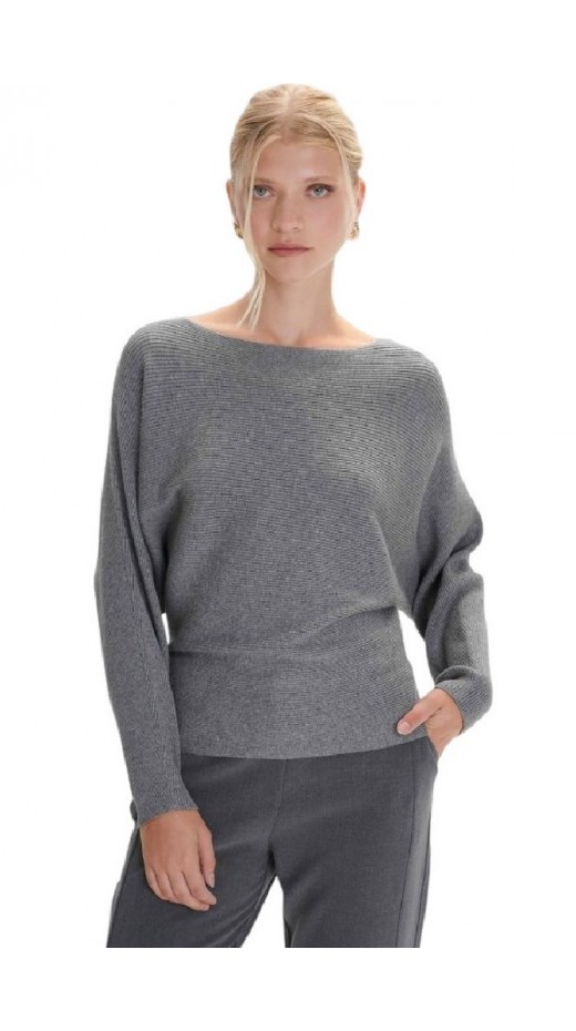 ALE BLOUSE KNITTED 8P20468D ΜΠΛΟΥΖΑ ΠΛΕΚΤΗ ΓΥΝΑΙΚΕΙΑ GREY