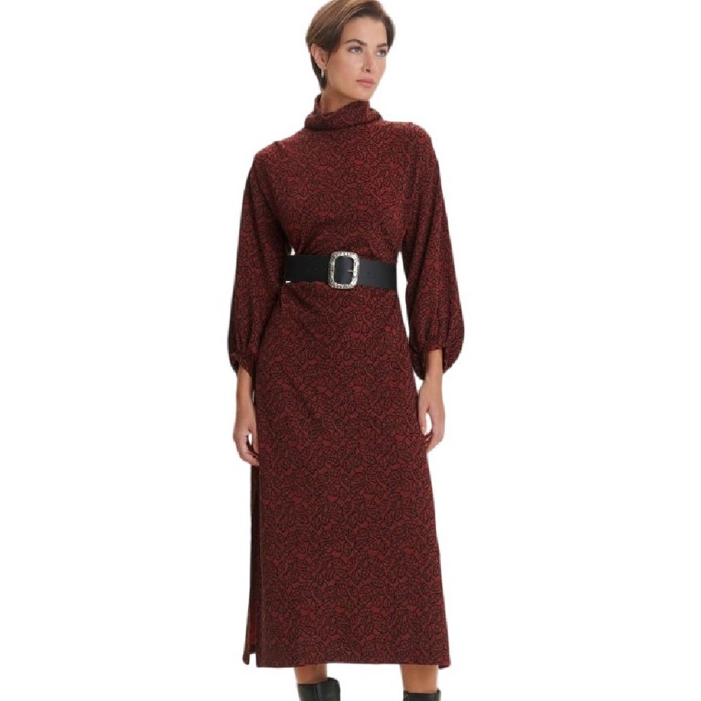 ALE ALCHEMIST DRESS MIDI 82100800 ΦΟΡΕΜΑ ΓΥΝΑΙΚΕΙΟ WINE