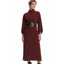 ALE ALCHEMIST DRESS MIDI 82100800 ΦΟΡΕΜΑ ΓΥΝΑΙΚΕΙΟ WINE