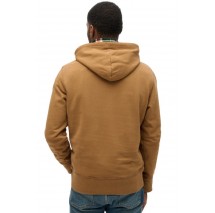 SUPERDRY D2 OVIN CONTRAST STITCH RELAXED HOODIE ΦΟΥΤΕΡ ΜΠΛΟΥΖΑ ΑΝΔΡΙΚΗ BROWN