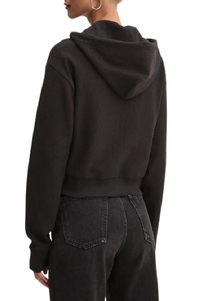 TOMMY JEANS REG CRP OTTOMAN HOODIE ΖΑΚΕΤΑ ΓΥΝΑΙΚΕΙΑ BLACK