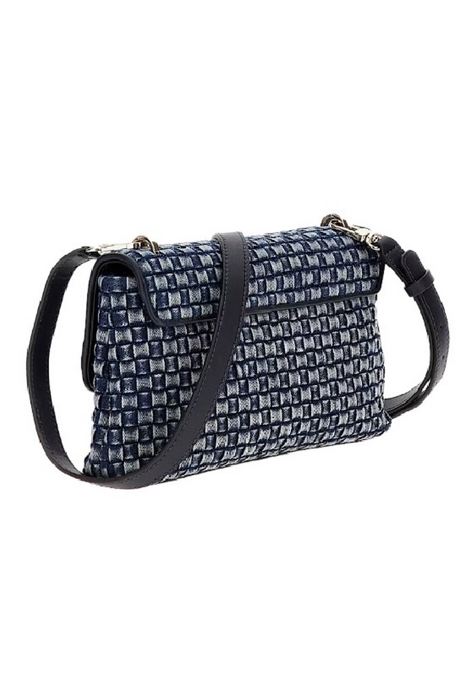 GUESS MAJKA CROSSBODY FLAP ΤΣΑΝΤΑ ΓΥΝΑΙΚΕΙΑ DENIM