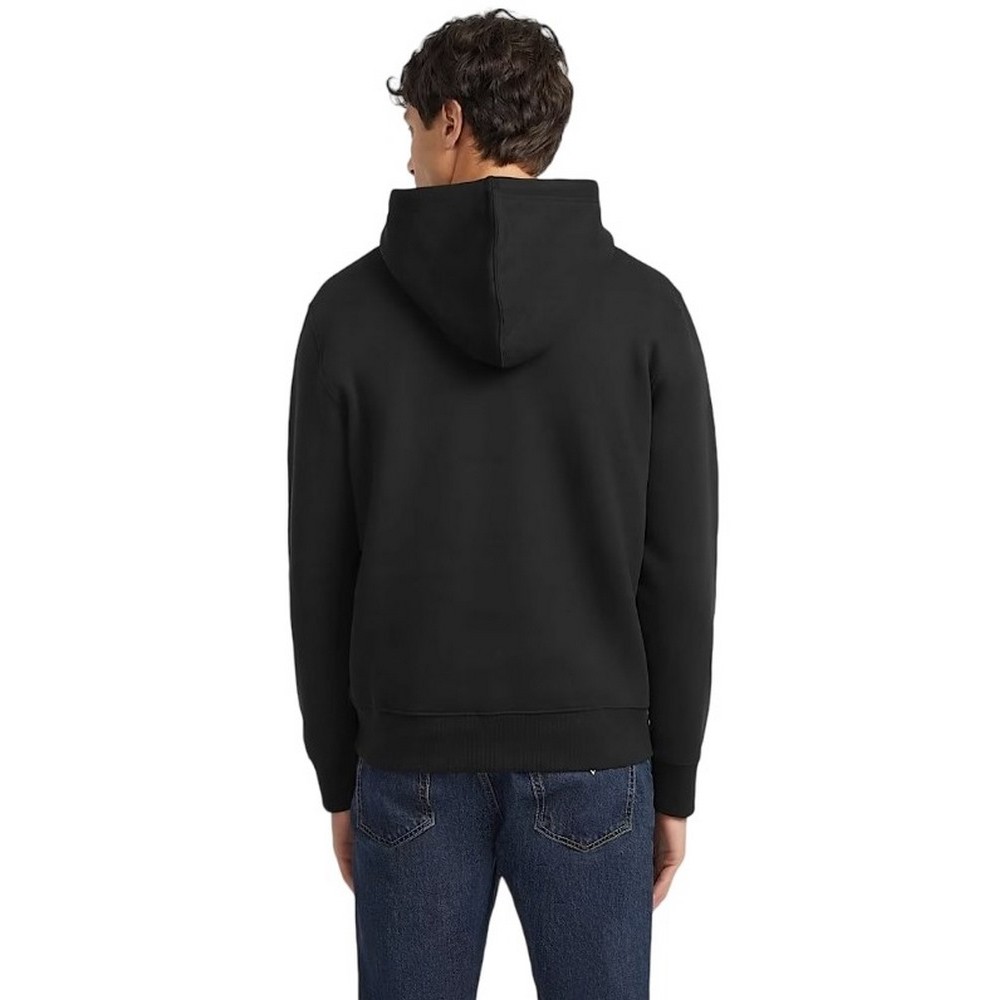 GUESS JEANS ICONIC SWEATSHIRT HOODIE SLIM MINI ΦΟΥΤΕΡ ΜΠΛΟΥΖΑ ΑΝΔΡΙΚΗ BLACK