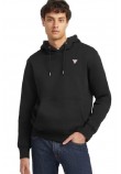 GUESS JEANS ICONIC SWEATSHIRT HOODIE SLIM MINI ΦΟΥΤΕΡ ΜΠΛΟΥΖΑ ΑΝΔΡΙΚΗ BLACK