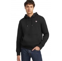 GUESS JEANS ICONIC SWEATSHIRT HOODIE SLIM MINI ΦΟΥΤΕΡ ΜΠΛΟΥΖΑ ΑΝΔΡΙΚΗ BLACK