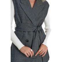 ALE VEST WITH BELT PIED DE POULE 8919529 ΓΙΛΕΚΟ ΓΥΝΑΙΚΕΙΟ GREY