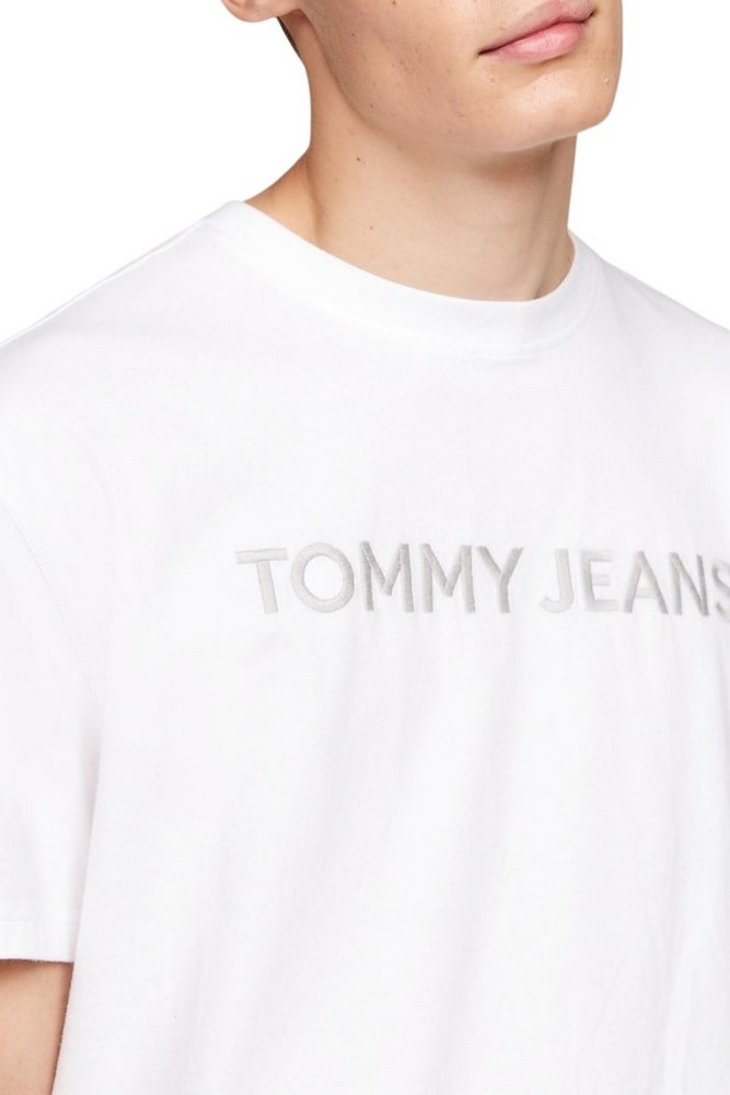 TOMMY JEANS REG GD NEW CLASSIC TEE T-SHIRT ΜΠΛΟΥΖΑ ΑΝΔΡΙΚΗ WHITE