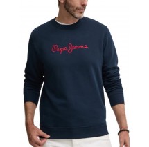 PEPE JEANS LONDON DROP 2 NEW JOE CREW ΜΠΛΟΥΖΑ ΦΟΥΤΕΡ ΑΝΔΡΙΚΗ BLUE