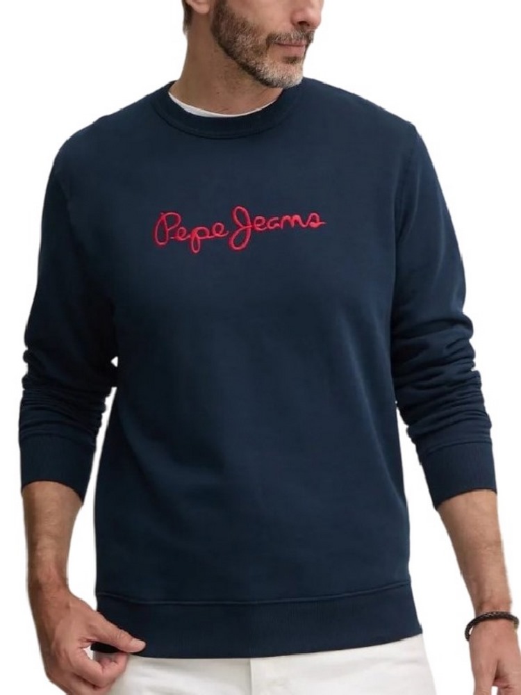 PEPE JEANS LONDON DROP 2 NEW JOE CREW ΜΠΛΟΥΖΑ ΦΟΥΤΕΡ ΑΝΔΡΙΚΗ BLUE