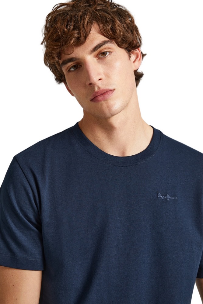 PEPE JEANS LONDON DROP CONNOR T-SHIRT ΜΠΛΟΥΖΑ ΑΝΔΡΙΚΗ BLUE